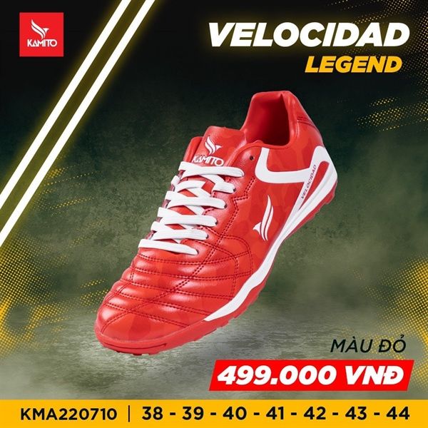 Giày Đá Banh Kamito Velocidad Legend - Đỏ