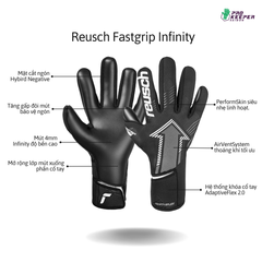 [Chuyên nhân tạo] Găng Tay Thủ Môn Reusch Fastgrip Infinity 5570700 7700