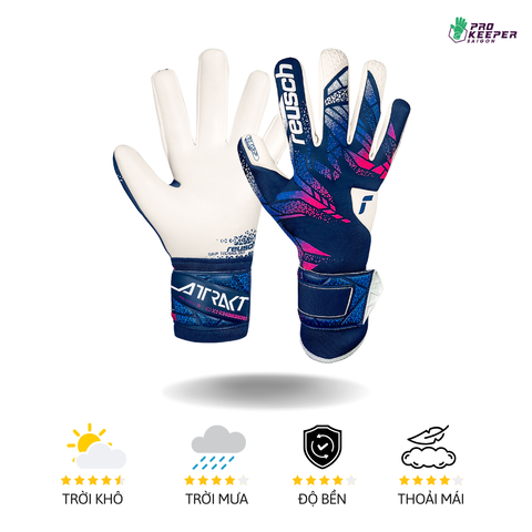 [Hai Lớp Mút]Găng Tay Thủ Môn Attrakt RE:GRIP 5570545 4310