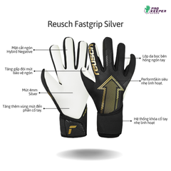 Găng Tay Thủ Môn Reusch Fastgrip Silver 5570200 7707
