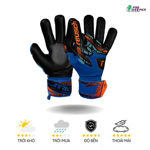 [Chuyên Nhân Tạo] Găng Tay Thủ Môn Reusch Attrakt Infinity NC Junior 5572725 4468