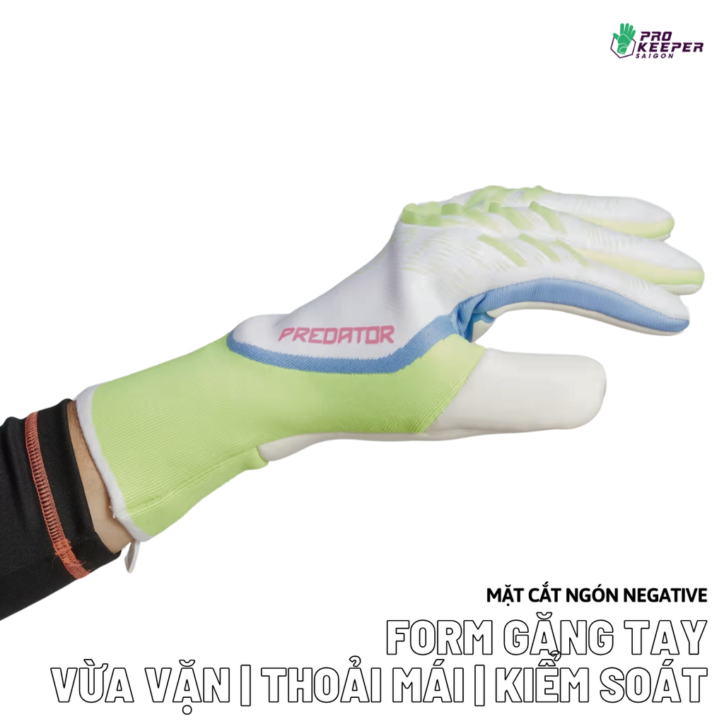 [ Không Dây ] Găng Tay Thủ Môn Adidas Predator GL Pro Celestial Victory JF8899 Cao Cấp Ôm Tay Bắt Cực Dính