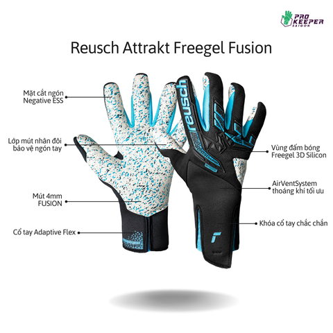 Găng Tay Thủ Môn Reusch Attrakt Freegel Fusion Straples 5570979