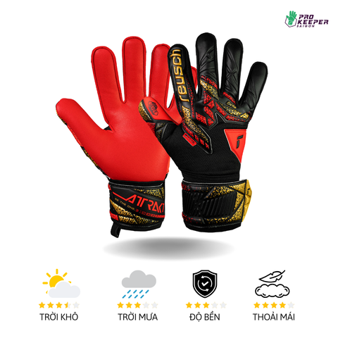 [Giá Tầm Trung] Găng Tay Thủ Môn Reusch Attrakt Silver 5570215 7075