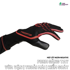 [Không Dây] Găng Tay Thủ Môn Adidas Predator GL Pro Stealth Victory JF8900 Dính Cao Cấp