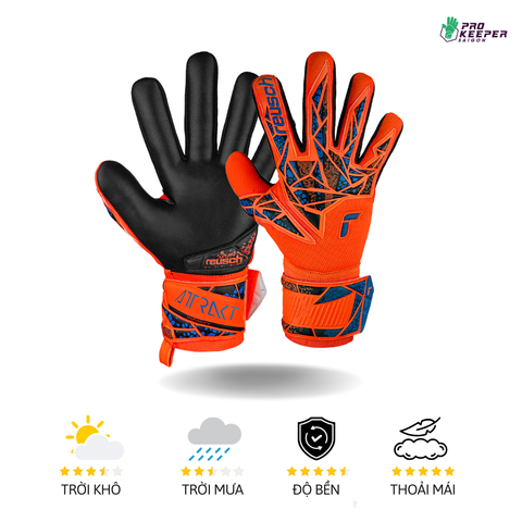 [Chuyên Cỏ Nhân Tạo] Găng Tay Thủ Môn Reusch Attrakt Infinity NC Junior 5472725 2211