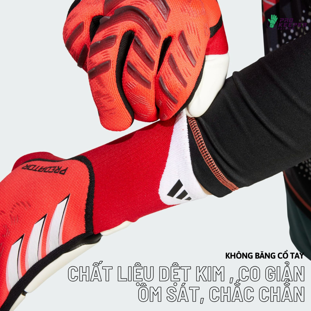 [Không Dây] Găng Tay Thủ Môn Adidas Predator GL Pro Pure Victory IW6276