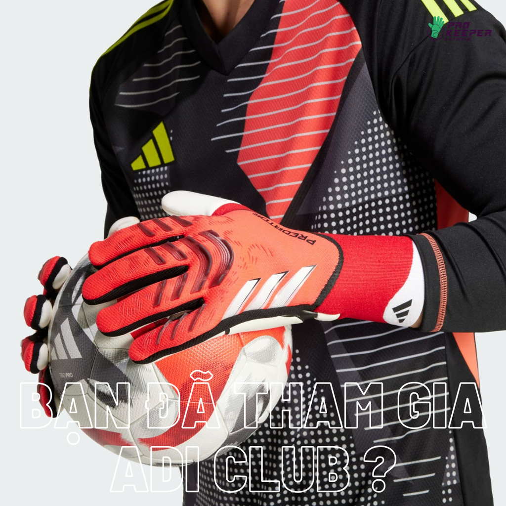 [Không Dây] Găng Tay Thủ Môn Adidas Predator GL Pro Pure Victory IW6276