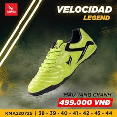 Giày Đá Banh Kamito Velocidad Legend - Vàng Chanh