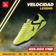 Giày Đá Banh Kamito Velocidad Legend - Vàng Chanh