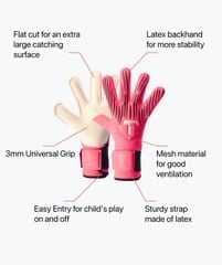 Găng Tay Thủ Môn T1tan Rebel 2.0 Fluo Pink Junior