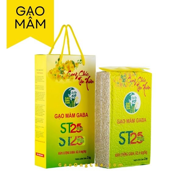 Gạo Mầm Gaba ST25  (hộp 2kg)