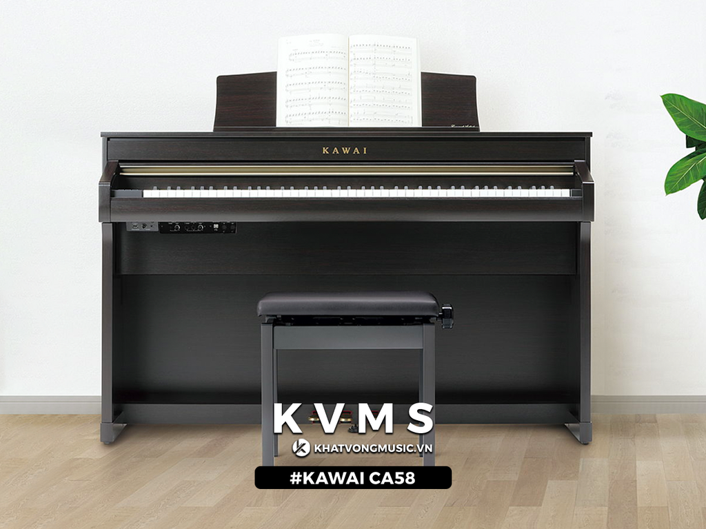 bàn phím Grand feel Compact trên kawai CA58  - Khát Vọng Music Center
