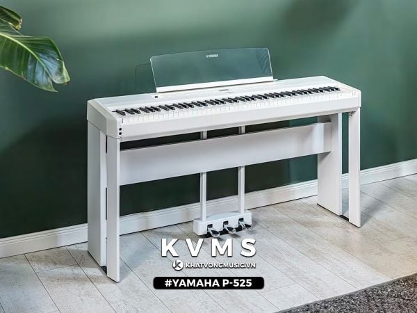 Piano điện Yamaha P-525 WH - màu trắng