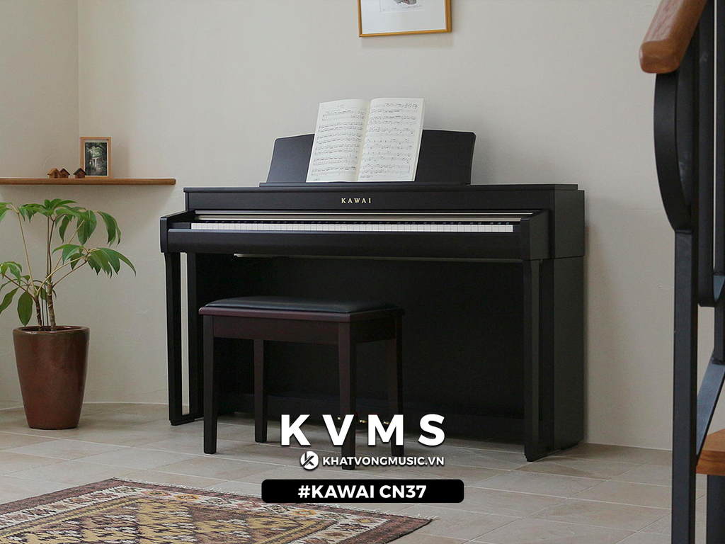 bàn phím RH3III trên đàn piano điện kawai CN37 - Khát Vọng Music Center