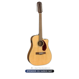  Guitar Fender CD 140SCE 12 NAT WC | đàn Guitar Acoustic 12 dây 