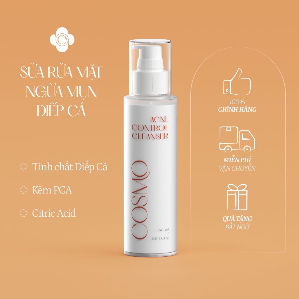 SỬA RỬA MẶT NGỪA MỤN TINH CHẤT DIẾP CÁ 
