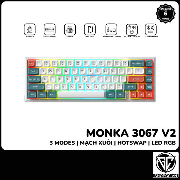 Bàn phím Monka 3067 V2 PRO