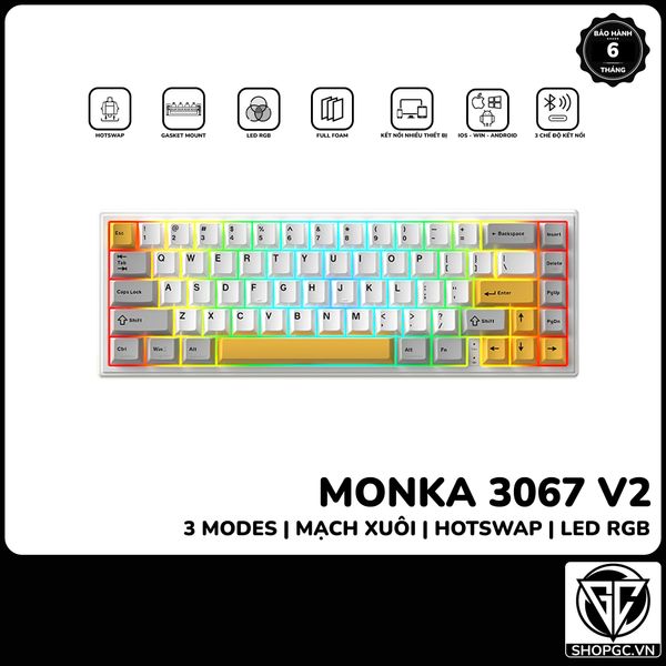 Bàn phím Monka 3067 V2 PRO