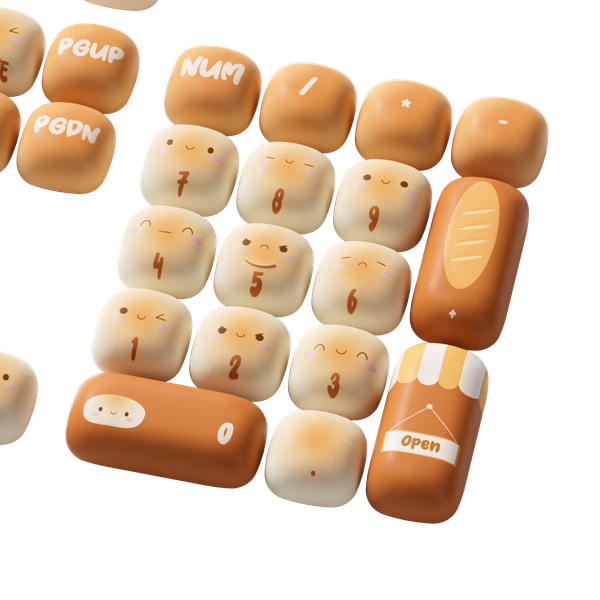 Keycap Akko Bun Wonderland - Bánh Mì