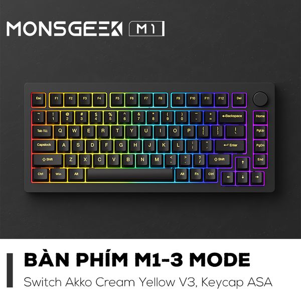 Bàn phím Monsgeek M1W | E-coating