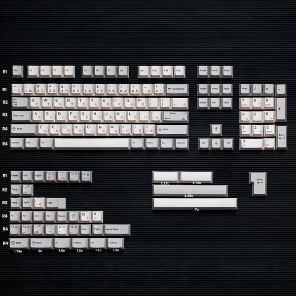 Keycap XMI CLONE | Keycap Retro Janpan Red nhựa PBT 145 nút in nhiệt Dyesub