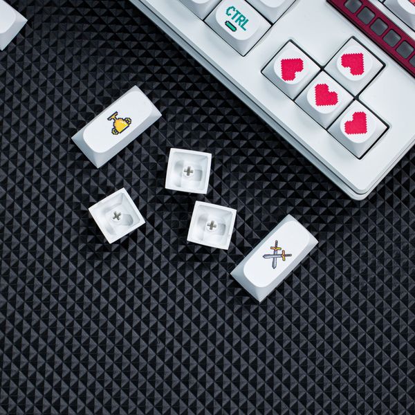 Keycap Pixel Wind Power | MA Pixel Wind Power Font chữ béo | Keycap nhựa PBT 119 nút in nhiệt Dyesub