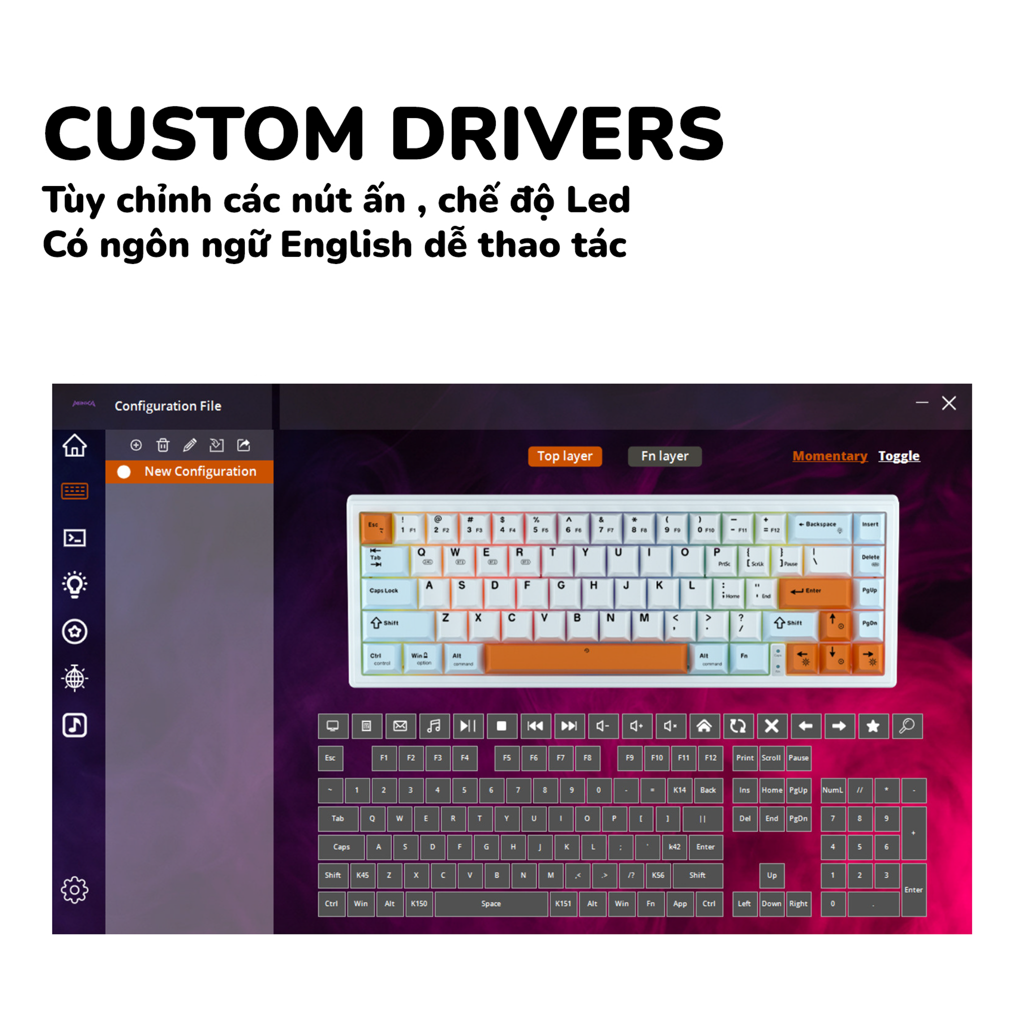 Bàn phím Monka 3067 – SHOPGC