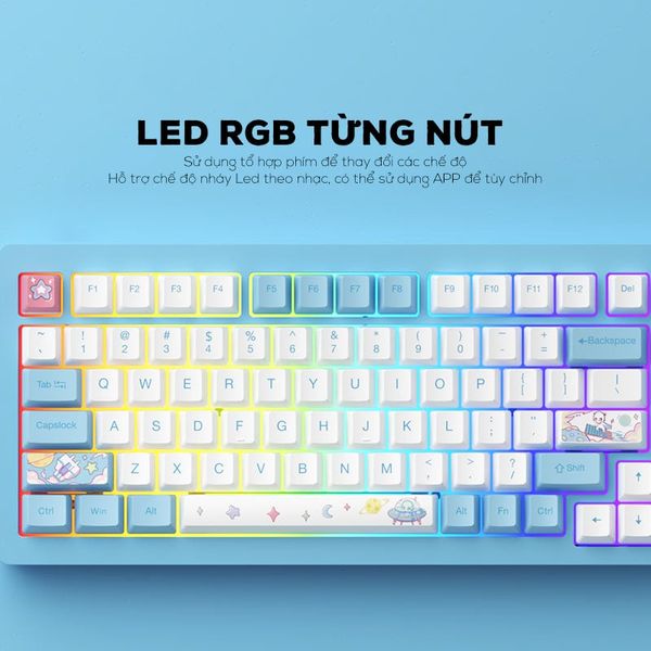 Bàn phím Monsgeek M1W | E-coating