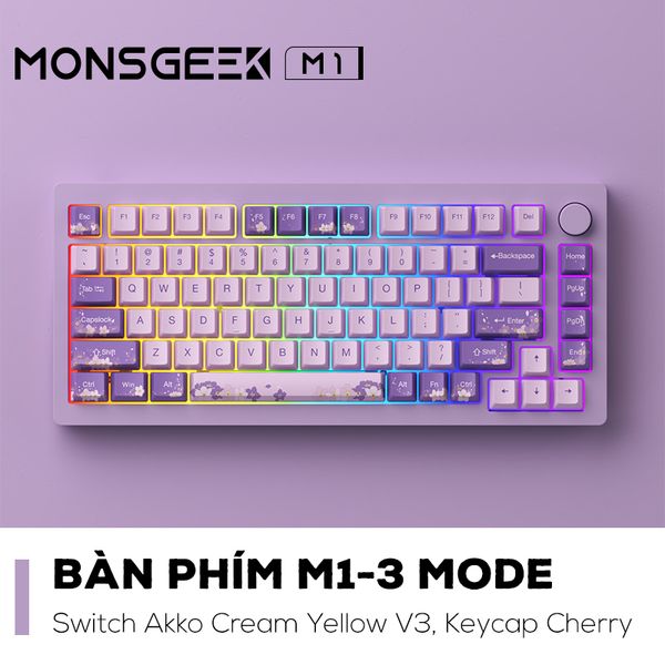 Bàn phím Monsgeek M1W | E-coating