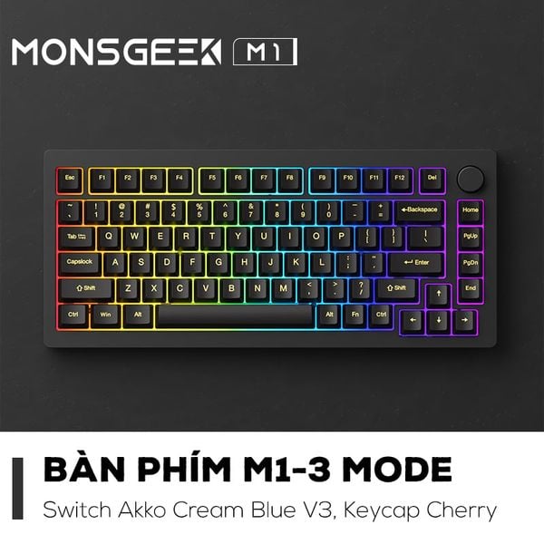 Bàn phím Monsgeek M1W | E-coating