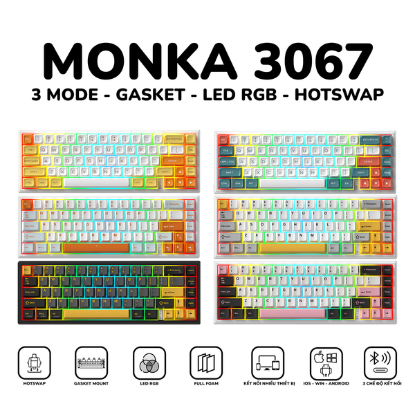 Bàn phím Monka 3067 V2 PRO