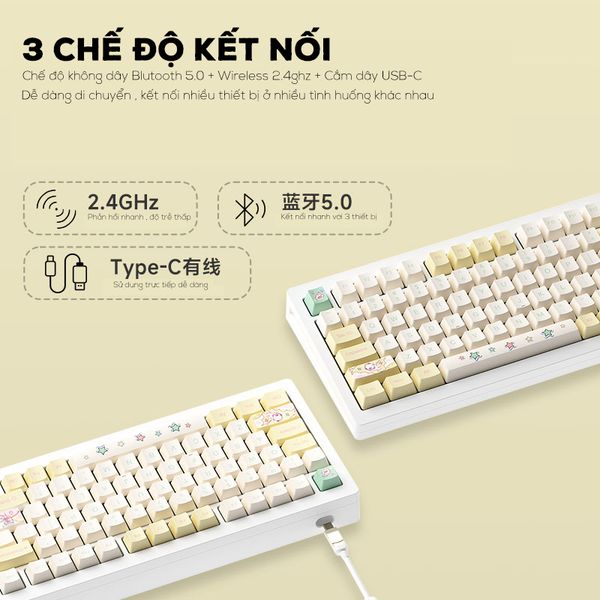 Bàn phím Monsgeek M1W | E-coating