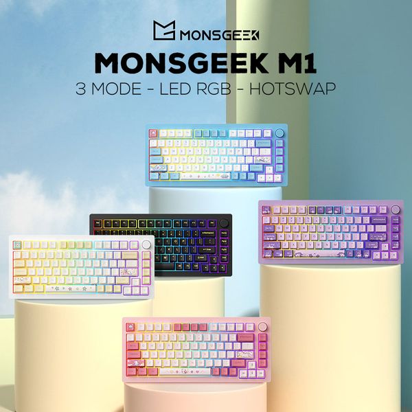 Bàn phím Monsgeek M1W | E-coating