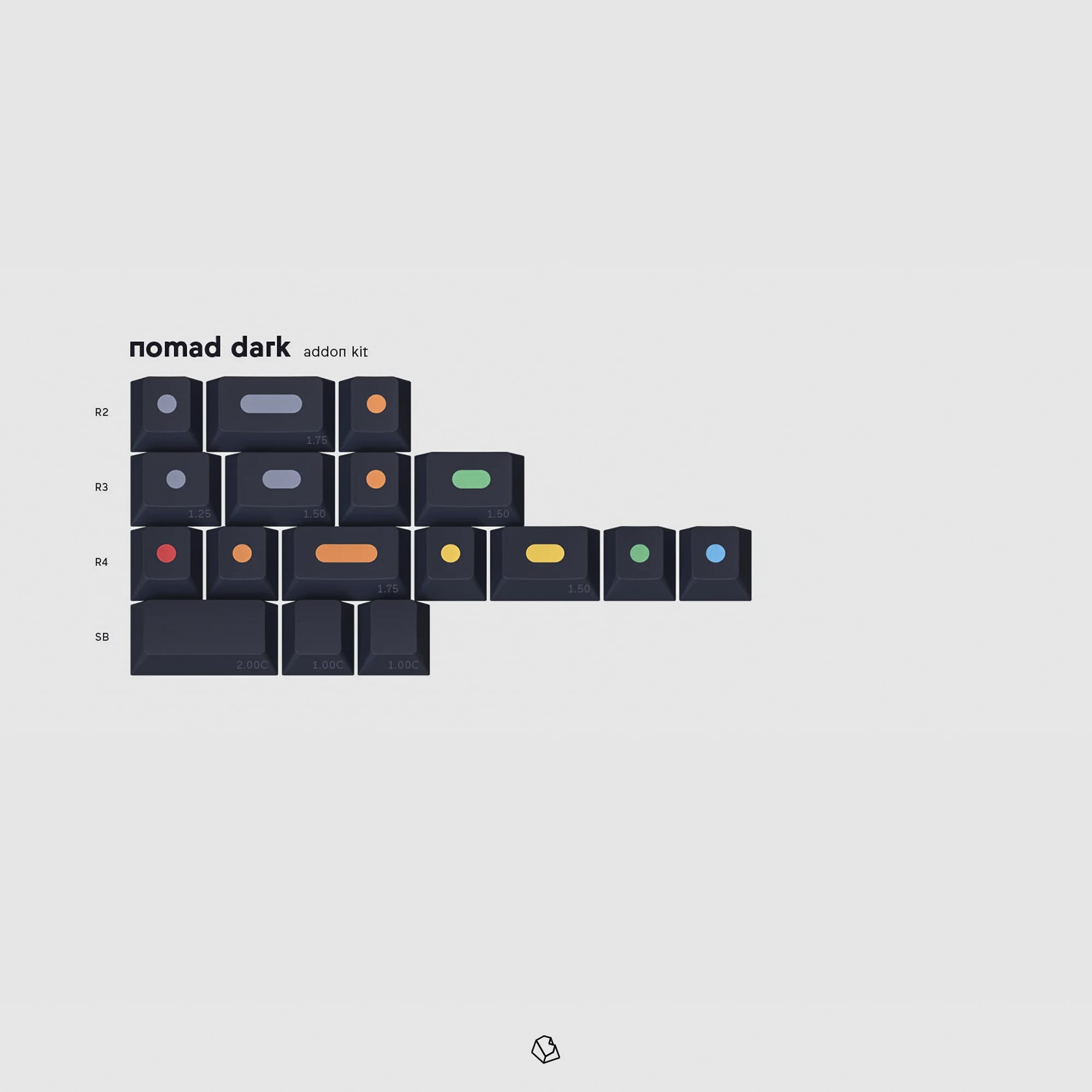 Keycap GMK Dots Dark R2 – GC Gear