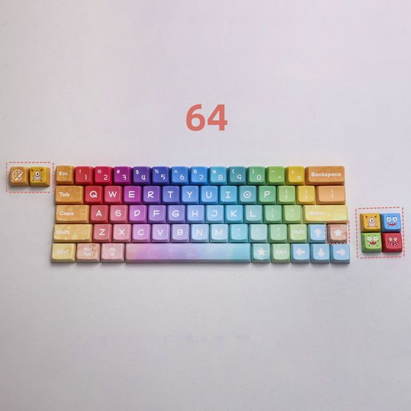 Keycap Rainbow Gradient
