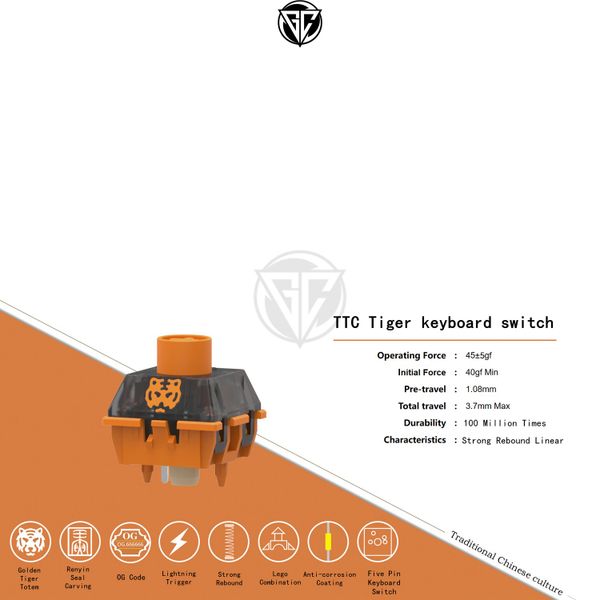 Hộp 10 switch TTC Tiger OG phiên bản giới hạn