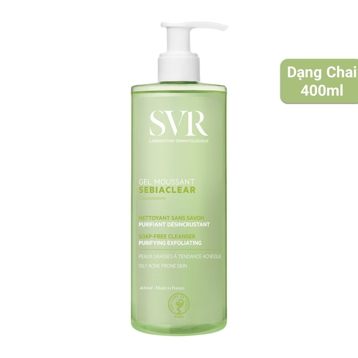  Gel Rửa Mặt SVR Sebiaclear 400ml (Chai) 