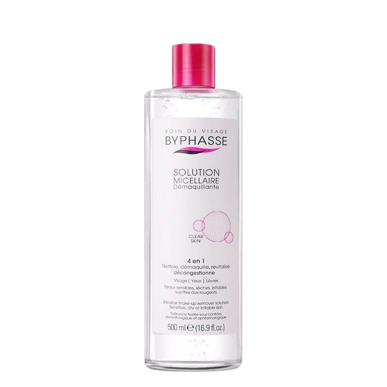  Nước Tẩy Trang Byphasse Make Up Remover 500ml - Nắp hồng 