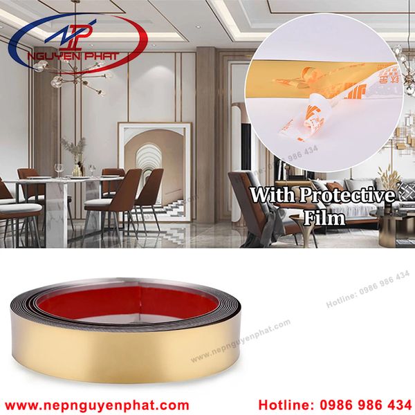 Lập Là Inox Dán Decal Trang Trí 20MM, La Inox Có Keo Dán Sẵn Giá Rẻ ...