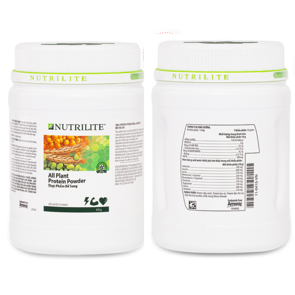 TPBS Nutrilite™ All Plant Protein Powder bột đạm thực vật Amway DETO