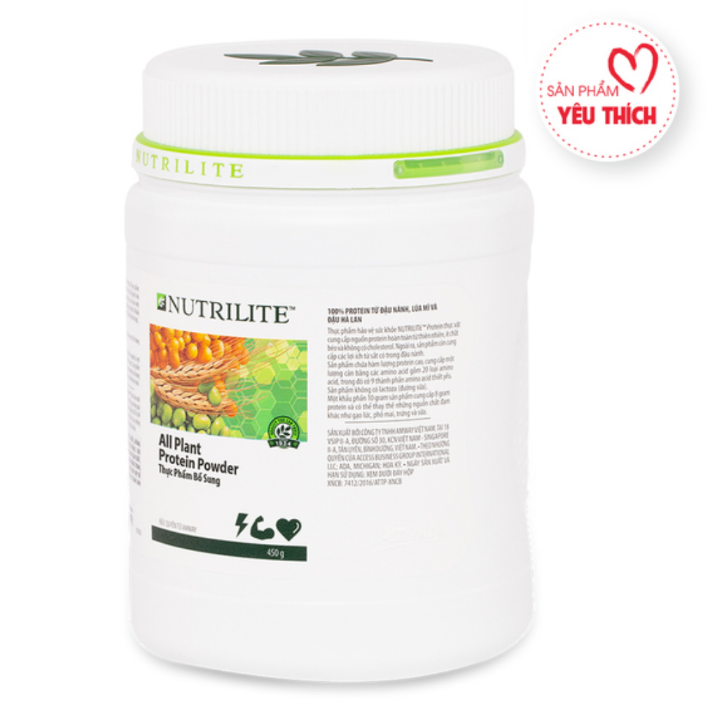 TPBS Nutrilite™ All Plant Protein Powder bột đạm thực vật Amway DETO