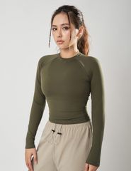 Áo Croptop Shamdi Nữ Long Sleeve