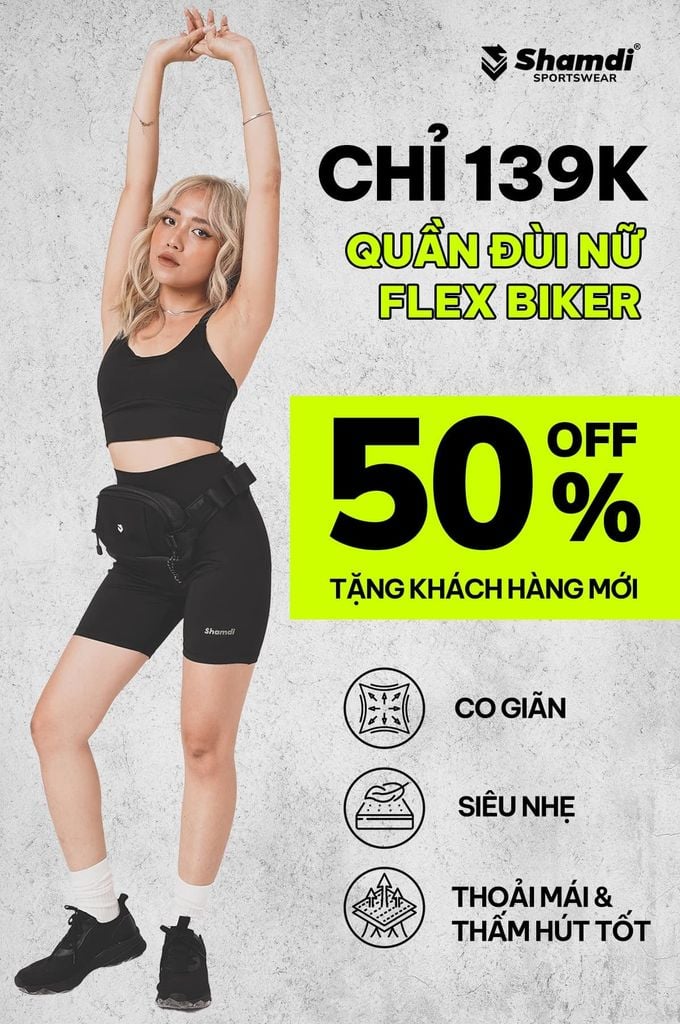 Quần Short Nữ Shamdi Biker FLEX