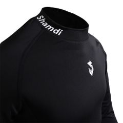 Áo Thun Thể Thao Shamdi Dài Tay Higher Neck Tee Đen