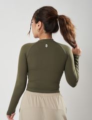 Áo Croptop Shamdi Nữ Long Sleeve