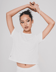 ÁO THUN NỮ CROPPED COTTON SHAMDI TEE