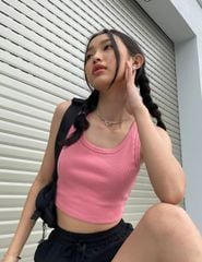 Áo Croptop Tank Nữ Shamdi Active Ribbed