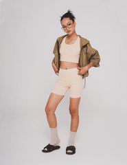 Quần Thể Thao Nữ Ribbed Biker Shamdi
