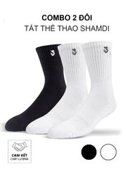 COMBO Tất Thể Thao Shamdi Cao Cấp Chống Hôi Chân Khử Mùi Kháng Khuẩn, Tất Thể Thao Cao Cấp Chính Hãng Shamdi Crew Socks